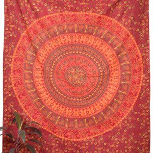 Oussum Mandala Cotton Tapestry for Room Wall Decor